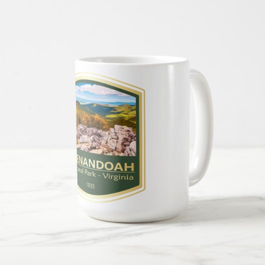 Shenandoah NP (PF1) Kaffeetasse (VorderseiteRechts)