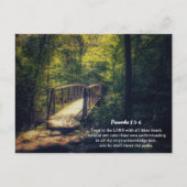 Shenandoah Park Forest Bridge Sprichwort Postkarte (Vorderseite)