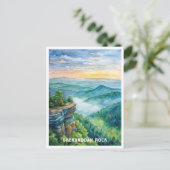 Shenandoah Rock Nationalpark Wasserfarben Malerei Postkarte (Stehend Vorderseite)