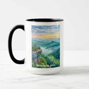Shenandoah Rock Nationalpark Wasserfarben Malerei Tasse