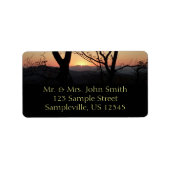 Shenandoah Sunset Nationalpark Landschaft Adressaufkleber (Vorne)