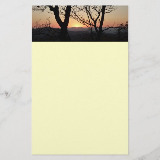 Shenandoah Sunset Nationalpark Landschaft Briefpapier (Vorderseite)