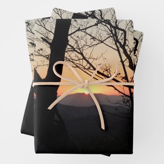 Shenandoah Sunset Nationalpark Landschaft Geschenkpapier Set (Beispiel)