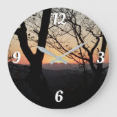Shenandoah Sunset Nationalpark Landschaft Große Wanduhr (Vorderseite)