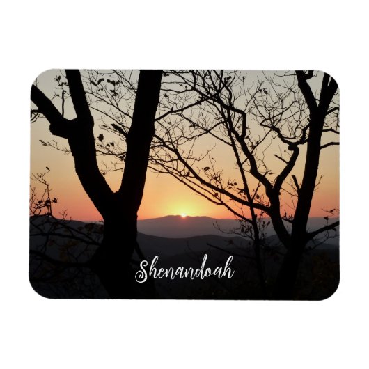 Shenandoah Sunset Nationalpark Landschaft Magnet (Horizontal)
