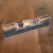 Shenandoah Sunset Nationalpark Landschaft Namensplakette (Seite)