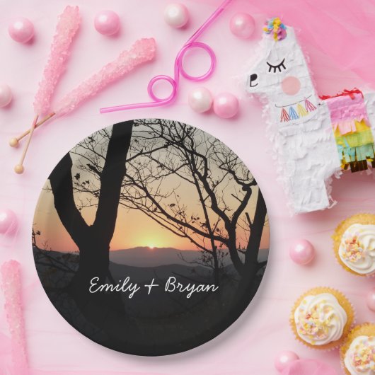 Shenandoah Sunset Nationalpark Landschaft Pappteller (Party)