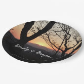 Shenandoah Sunset Nationalpark Landschaft Pappteller (Schrägansicht)