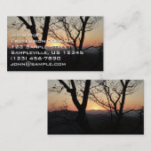Shenandoah Sunset Nationalpark Landschaft Visitenkarte (Vorne/Hinten)