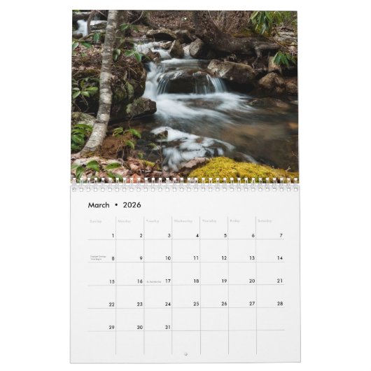 Shenandoah Valley gestaltet Kalender (Mär 2026)