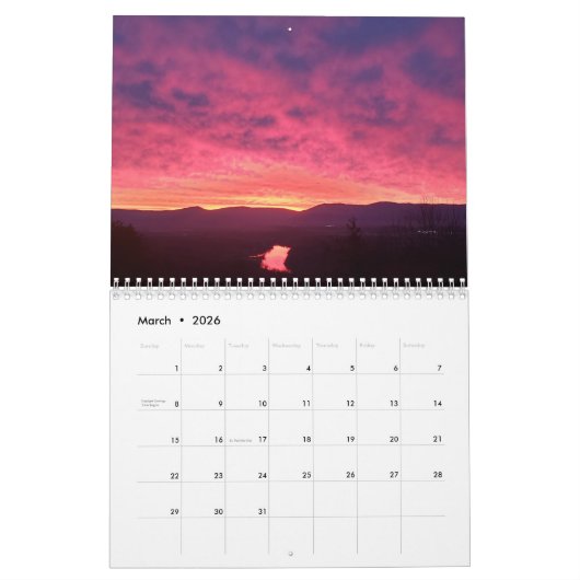 Shenandoah Valley Neue Anfänge Sonnenaufgang Kalen Kalender (Mär 2026)
