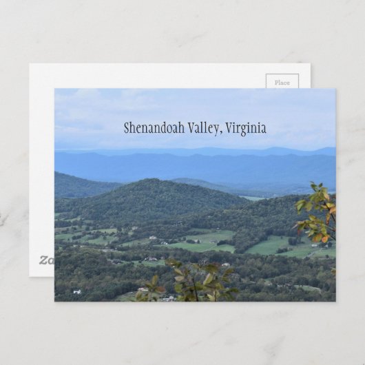 Shenandoah Valley Postcard Postkarte (Vorne/Hinten)