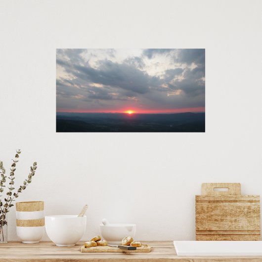 Shenandoah Valley Sunset Poster (Küche)