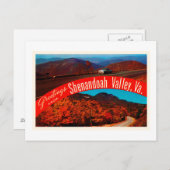 Shenandoah Valley Virginia VA Vintag Postcard- Postkarte (Vorne/Hinten)