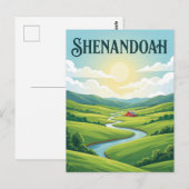 Shenandoahtal Postkarte (Vorne/Hinten)