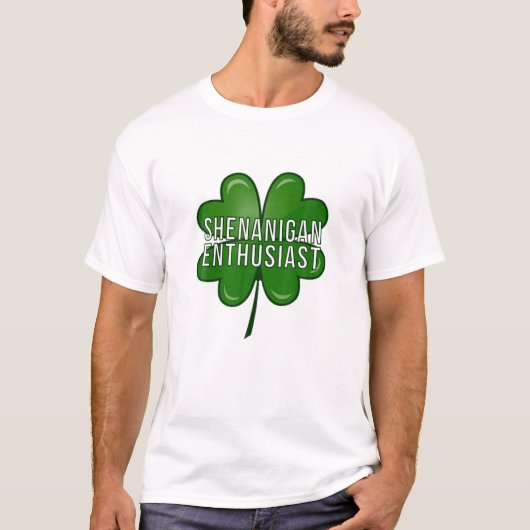 Shenanigan Enthusiast Funny St. Patricks Day Shamr T-Shirt (Vorderseite)