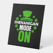 Shenanigan Mode On St Patricks Day Sockelschild (Vorderseite)