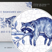 SHENANIGAN Raccoon Fine Delft Blue Dutch Style Fliese