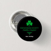 Shenanigan Society Dublin Chapter Vintage Heritage Button (Vorne & Hinten)