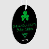 Shenanigan Society Dublin Chapter Vintage Heritage Ornament (Vorderseite)