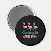 Shenanigan Squad Flamingo Leprechaun St Patrick s Magnet (Vorderseite/Rückseite)