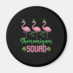 Shenanigan Squad Flamingo Leprechaun St Patrick s Magnet