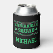 Shenanigan Squad - Personalisierter St. Patrick's Dosenkühler (Kanne Vorderseite)