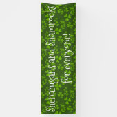 Shenanigans and Kleeblatts Pattern St Patrick's Da Banner (Vertikal)