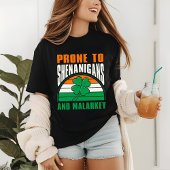 Shenanigans and Malarkey Funny St Patrick's Day Tri-Blend Shirt