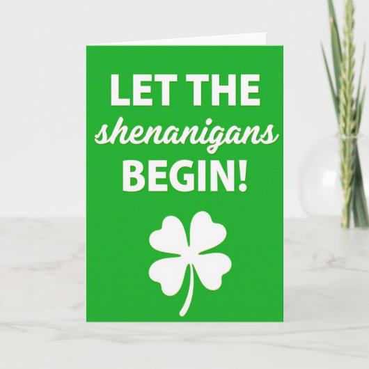 Shenanigans Begin Greats Karte (Vorderseite)