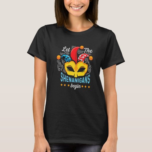 Shenanigans Begins Joker or Person T-Shirt (Vorderseite)