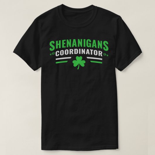 Shenanigans Coordinator  Funny Teacher St Patrick' T-Shirt (Design vorne)