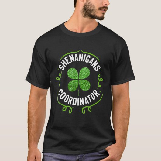 Shenanigans Coordinator Matching Teacher St Patric T-Shirt (Vorderseite)