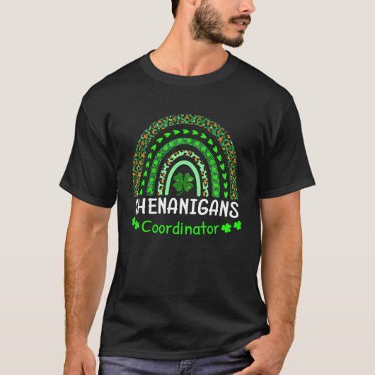 Shenanigans Coordinator Matching Teacher St Patric T-Shirt (Vorderseite)
