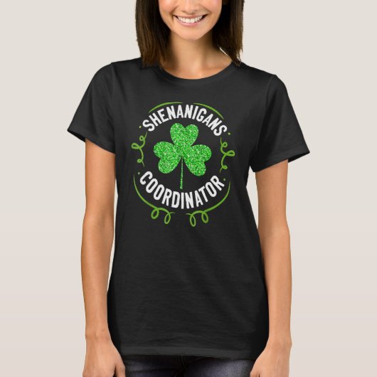 Shenanigans Coordinator Matching Teacher St Patric T-Shirt (Vorderseite)