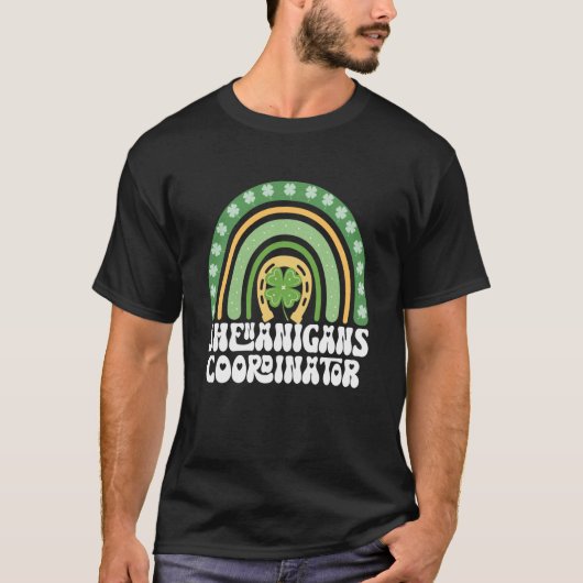 Shenanigans Coordinator Rainbow St Patricks Teache T-Shirt (Vorderseite)