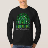 Shenanigans Coordinator Shamrock St Patrick's Day T-Shirt (Vorderseite)