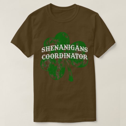 Shenanigans Coordinator Shenanigator St Patricks D T-Shirt (Design vorne)