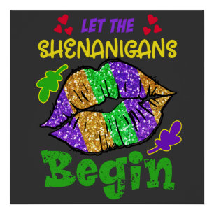Shenanigans Coordinator Shirt Kleeblätter von Fr Poster