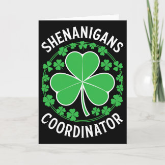 Shenanigans Coordinator Shirt Men Women Kids St Pa Karte
