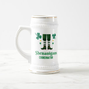 Shenanigans Coordinator St. Patrick's Day Bierglas