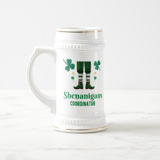 Shenanigans Coordinator St. Patrick's Day Bierglas (Links)
