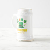 Shenanigans Coordinator St. Patrick's Day Bierglas (Vorderseite Links)