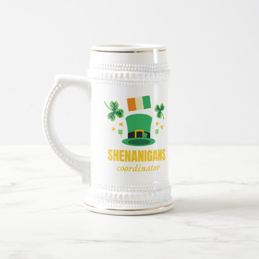 Shenanigans Coordinator St. Patrick's Day Bierglas (Links)