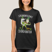 Shenanigans Coordinator St Patrick's Day Dinosaur T-Shirt (Vorderseite)