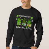 Shenanigans Coordinator St Patricks Day Gnomes Gre Sweatshirt (Vorderseite)