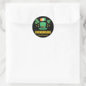 Shenanigans Coordinator St. Patrick's Day Runder Aufkleber (Tasche)