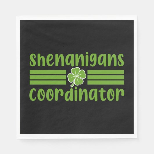 Shenanigans Coordinator St Patrick's Day Serviette (Vorderseite)