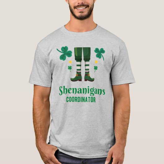 Shenanigans Coordinator St. Patrick's Day T-Shirt (Vorderseite)
