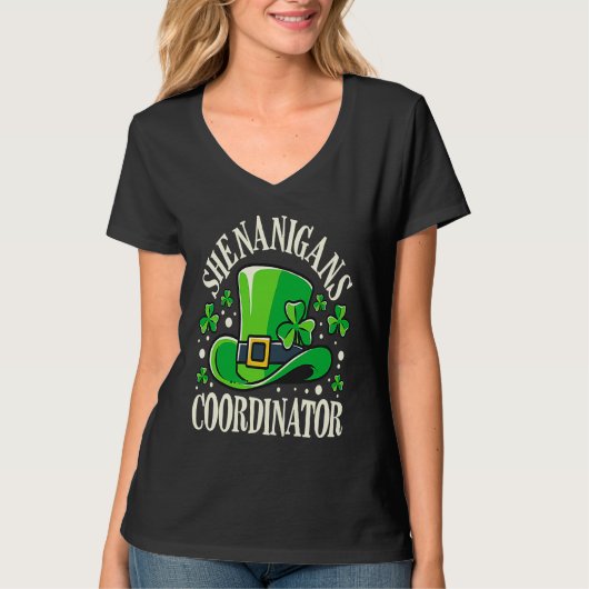 Shenanigans Coordinator St Patrick's Day Teacher T-Shirt (Vorderseite)
